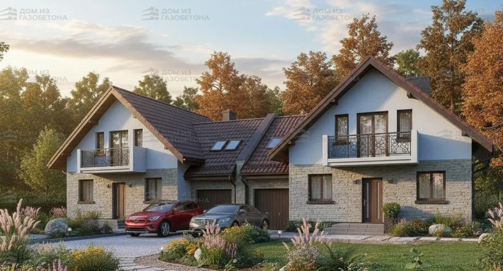 Проект Двухэтажный дом 8 на 11, 159 м2