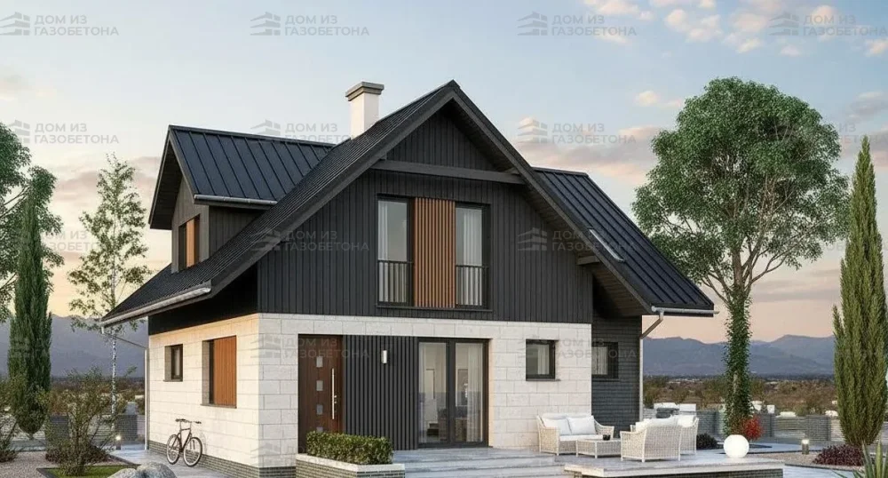 Проект Двухэтажный дом 14 на 9, 123 м2