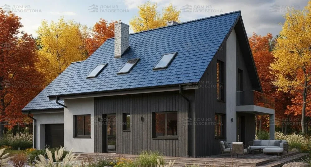 Проект Двухэтажный дом 12 на 10, 154 м2