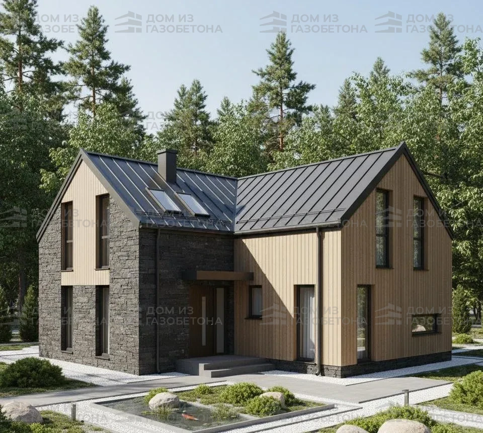 Проект Двухэтажный дом 11 на 9, 118 м2