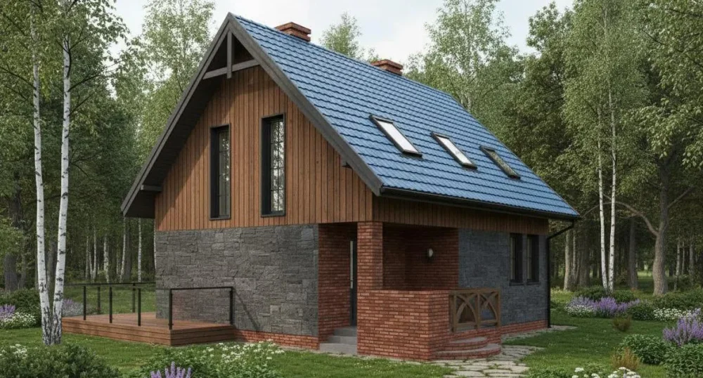 Проект Двухэтажный дом 8 на 9, 96 м2