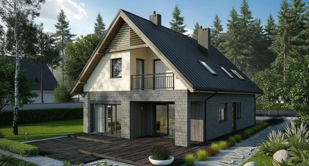 Проект Двухэтажный дом 9 на 16, 162 м2