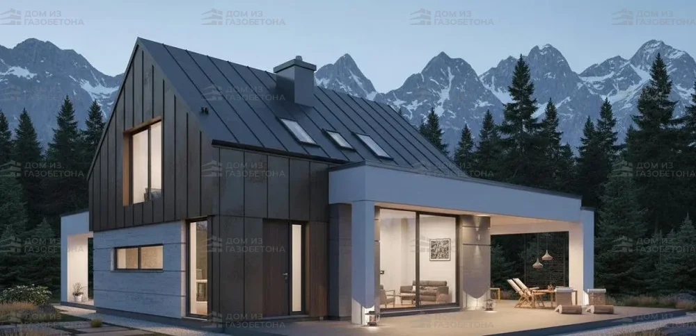 Проект Двухэтажный дом 15 на 14, 190 м2