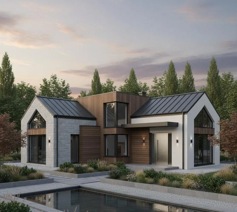 Проект Двухэтажный дом 9 на 10, 108 м2