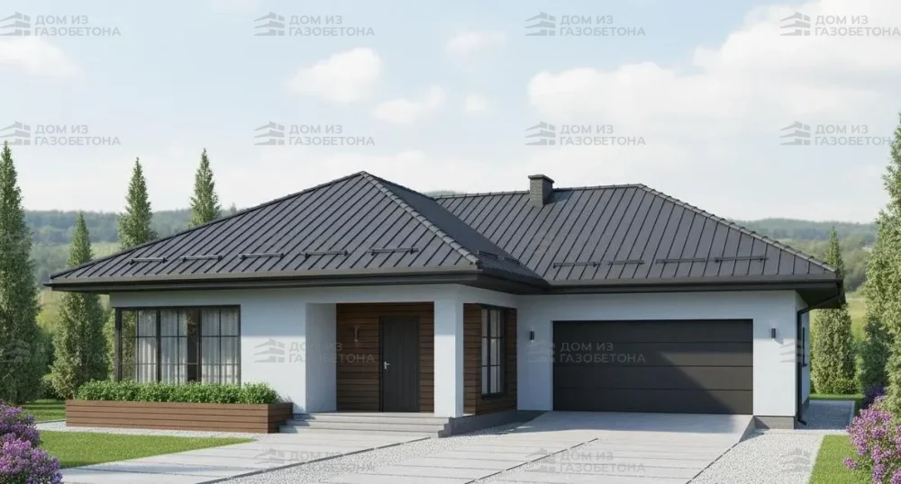 Проект Одноэтажный дом 18 на 23, 323 м2