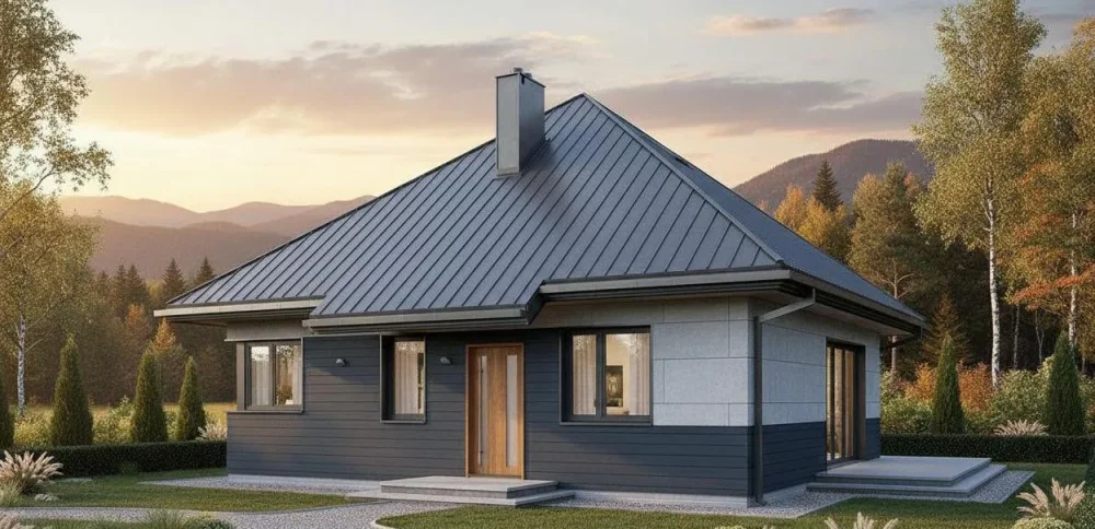 Проект Одноэтажный дом 10 на 13, 73 м2