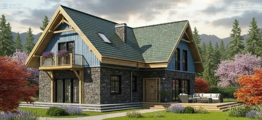 Проект Двухэтажный дом 20 на 14, 242 м2