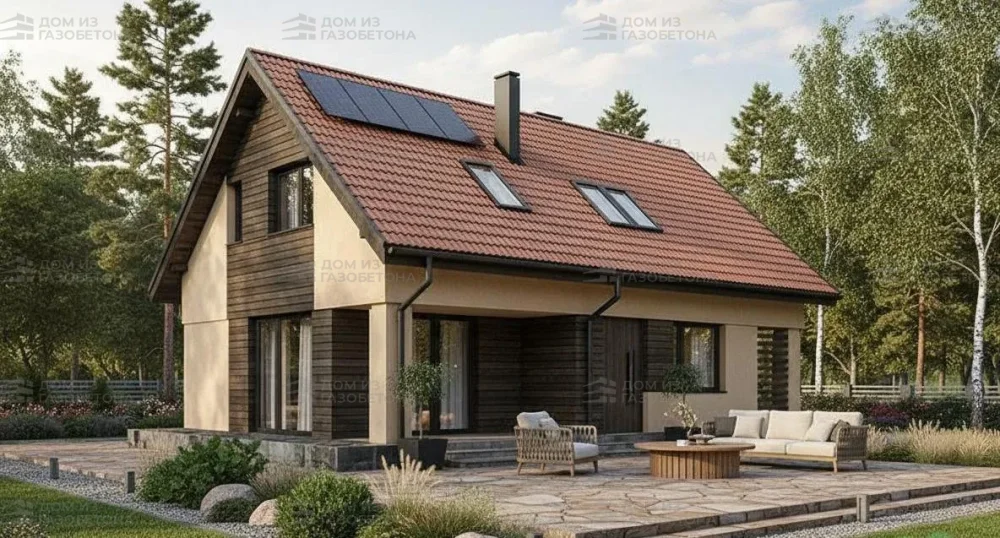 Проект Двухэтажный дом 13 на 14, 186 м2